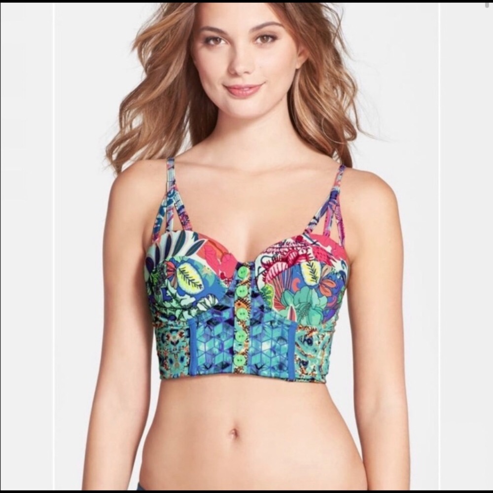 Maaji Reversible Bikini Set!! Top/L Bottom/M